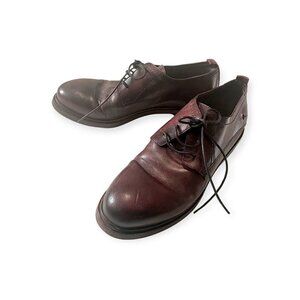 Vintage Costume National Oxblood Burgundy Leather Lace Up Shoes‎ EU 39